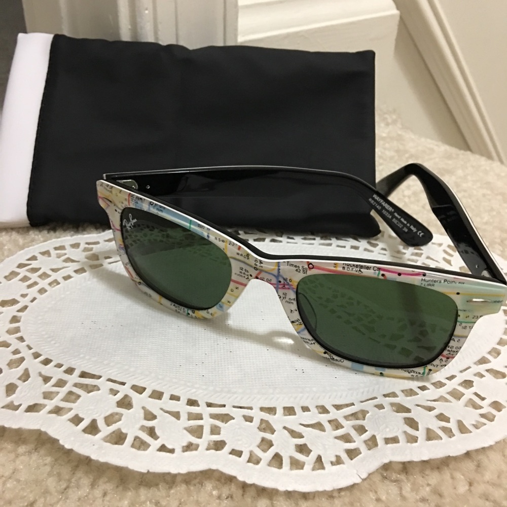 Rayban Wayfarer ‘NYC Subway Map’ Sunglasses